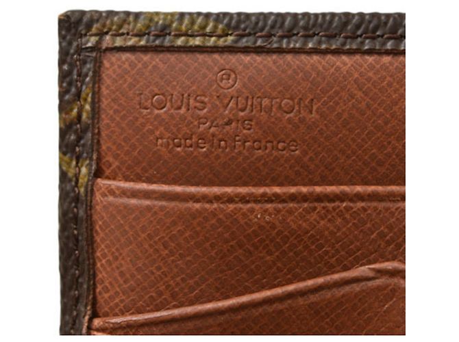 Billetera bi-fold Monogram Louis Vuitton Castaño - vista 9
