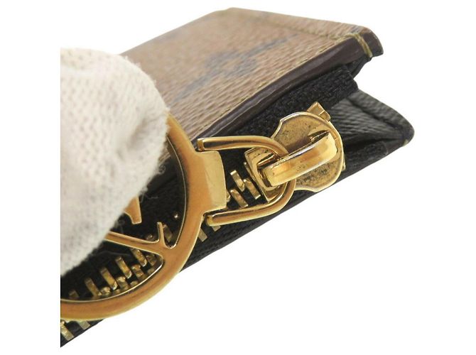 Tarjetero Romy Monogram Reverse de Louis Vuitton Castaño - vista 9