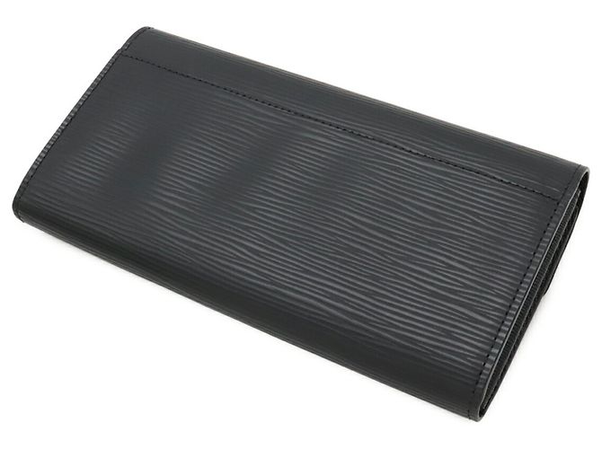Portefeuille Long Bi-fold Sarah Epi Louis Vuitton Noir - vue 3