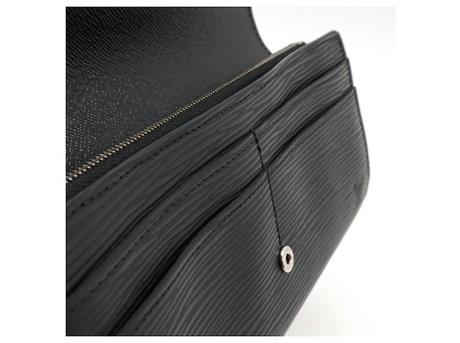 Portefeuille Long Bi-fold Sarah Epi Louis Vuitton Noir - vue 7