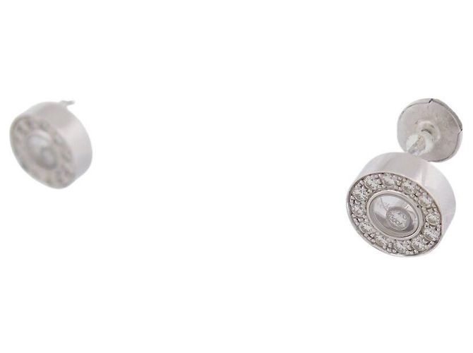 ORECCHINI CHOPARD HAPPY DIAMONDS ICONS 833087 ORO BIANCO & DIAMANTI Argento - vista 4