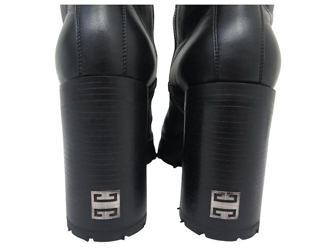 ZAPATOS GIVENCHY BOTINES DE PIEL TERRA NEGRO BE603QE1AU 40 BOTAS COMBAT - vista 5