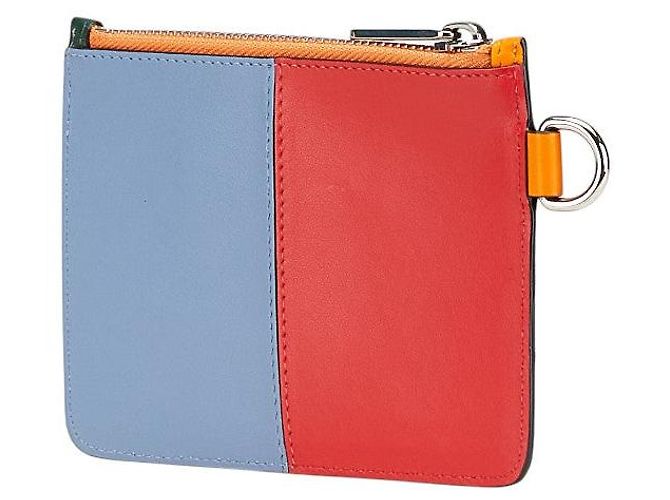 Monedero de cuero con logo de Burberry Naranja - vista 2