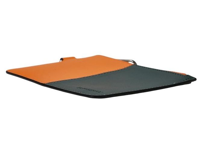 Monedero de cuero con logo de Burberry Naranja - vista 4