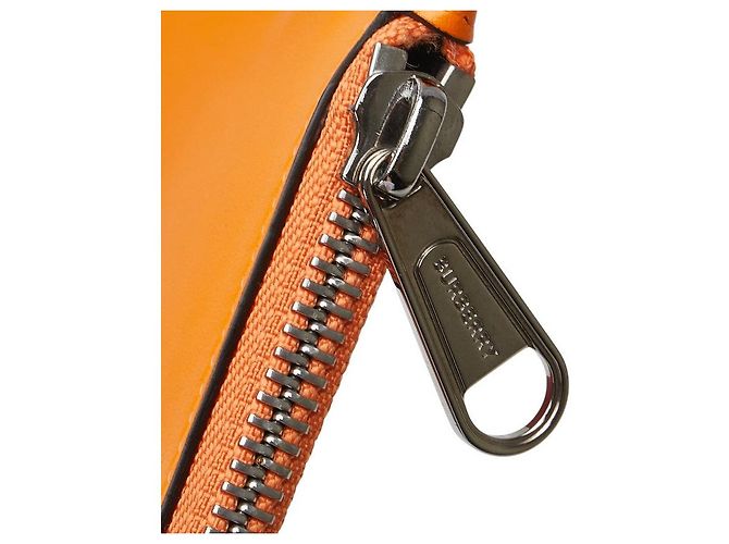 Monedero de cuero con logo de Burberry Naranja - vista 7