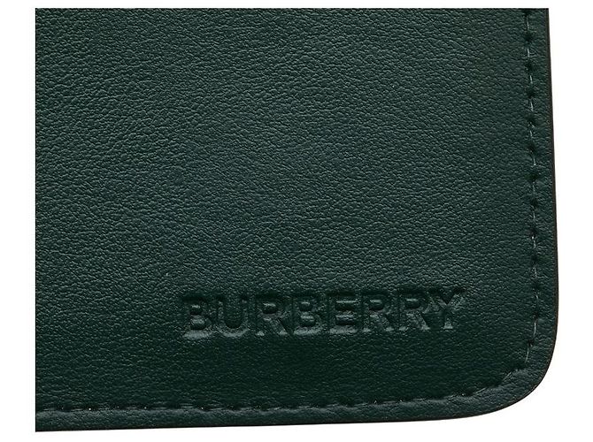 Monedero de cuero con logo de Burberry Naranja - vista 9