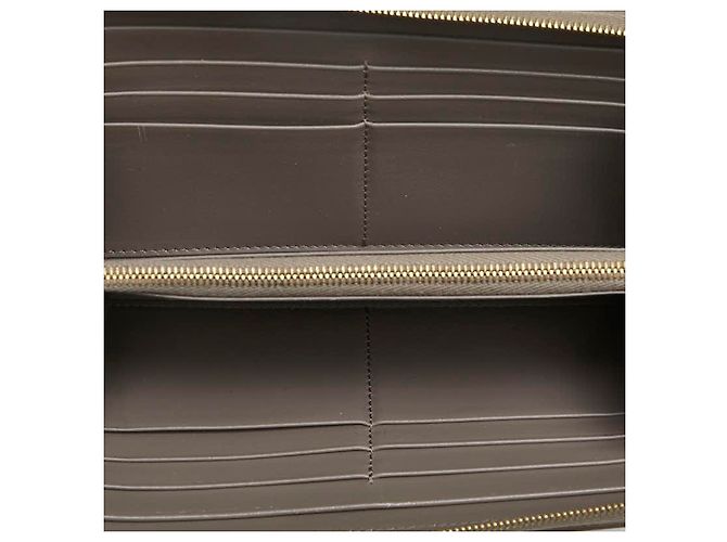 Céline Portafoglio rotondo con zip in pelle Celine Grigio - vista 9