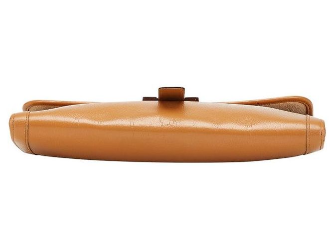 Hermès Clutch in pelle Hermes Jige GM Marrone - vista 3
