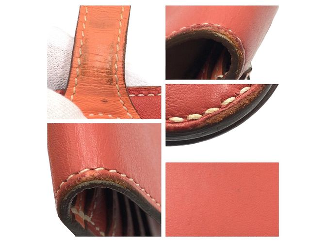 Hermès Portafoglio lungo in pelle Hermes Dogon Rosso - vista 5