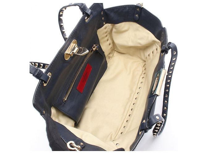 Valentino Garavani Bolsa Tote de Couro Valentino Rockstud - vista 2