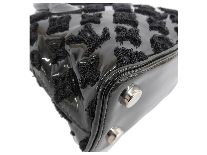 Borsa Lockit BB in Monogram Vernis Louis Vuitton Nera Nero Porpora - vista 4