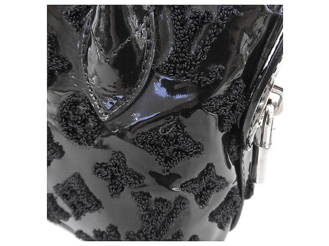 Borsa Lockit BB in Monogram Vernis Louis Vuitton Nera Nero Porpora - vista 6