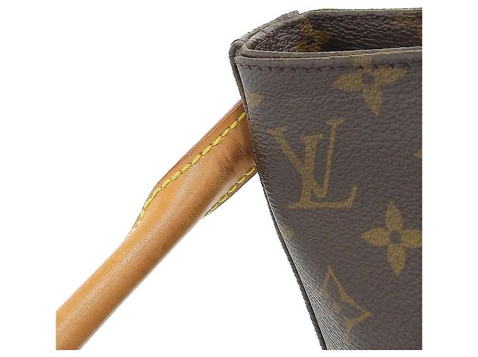 Borsa a Spalla Louis Vuitton Monogram Looping GM M51145 Marrone - vista 7