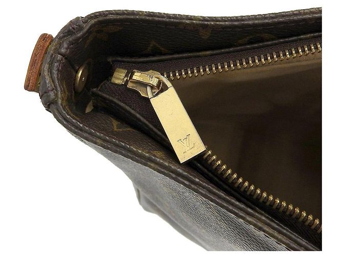 Borsa a Spalla Louis Vuitton Monogram Looping GM M51145 Marrone - vista 9