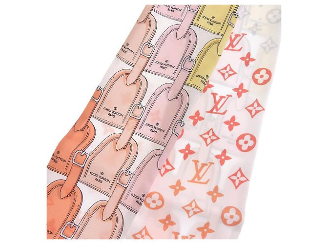 Bufanda de seda Louis Vuitton M77678 Blanco - vista 4