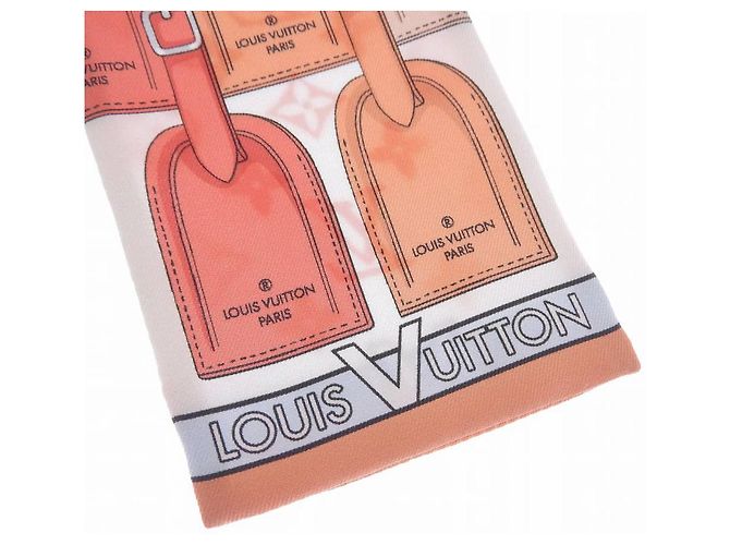 Bufanda de seda Louis Vuitton M77678 Blanco - vista 5