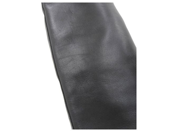 Hermès Botas largas de cuero Hermes negras Negro - vista 5