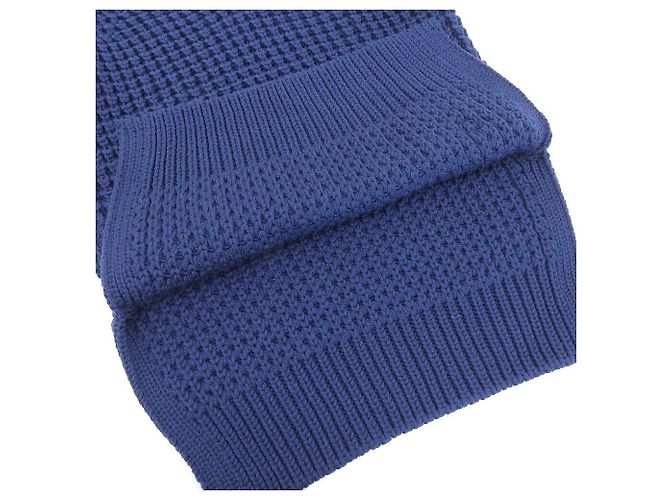 Louis Vuitton Wollpullover mit V-Ausschnitt marineblau S - Ansicht 5