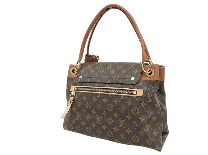 Monogramm Leder Handtasche Louis Vuitton M40580 Braun - Ansicht 2