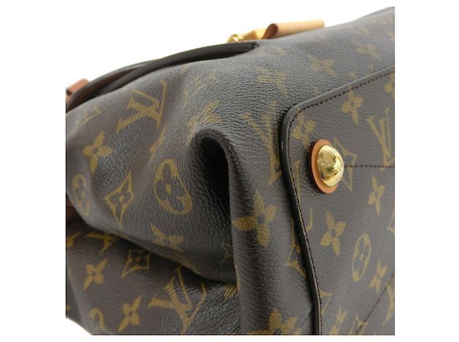 Monogramm Leder Handtasche Louis Vuitton M40580 Braun - Ansicht 4