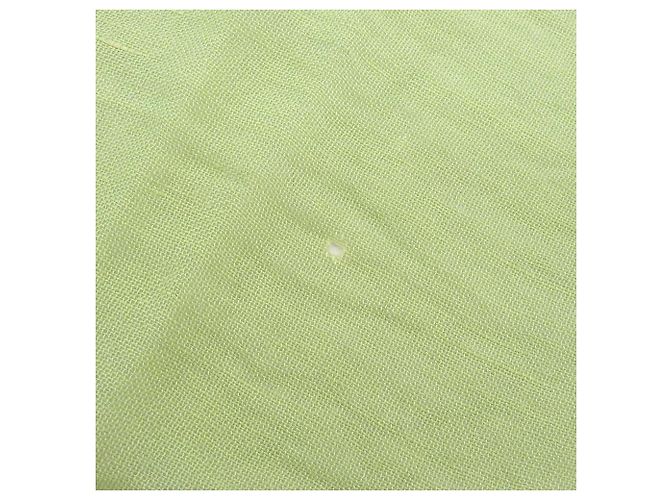 Sciarpa in lino rayon Emporio Armani verde chiaro - vista 5