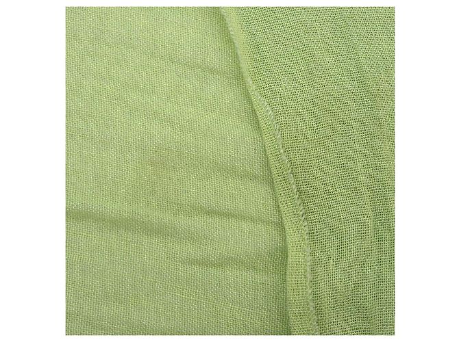 Sciarpa in lino rayon Emporio Armani verde chiaro - vista 6