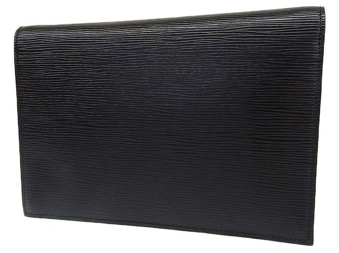Borsa Clutch Hublot Epi Louis Vuitton M52557 Nero - vista 2