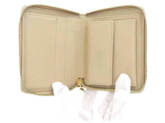 Cartera Bloom Monogram Vernis Louis Vuitton M91015 Beige - vista 3