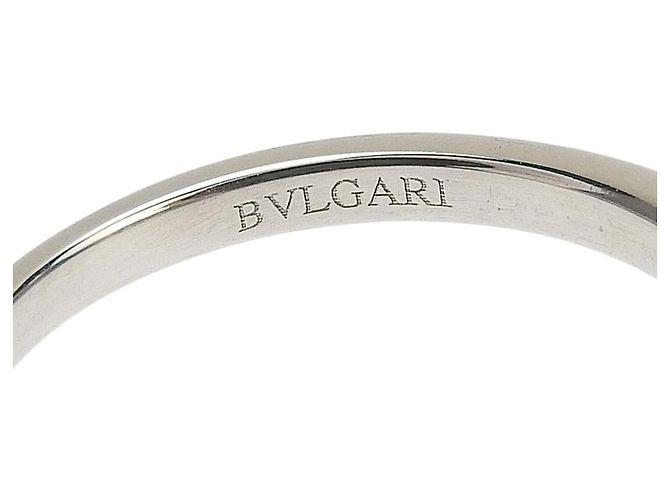 Bulgari Bvlgari Pt950 Diamant Solitär Ring Silber - Ansicht 2