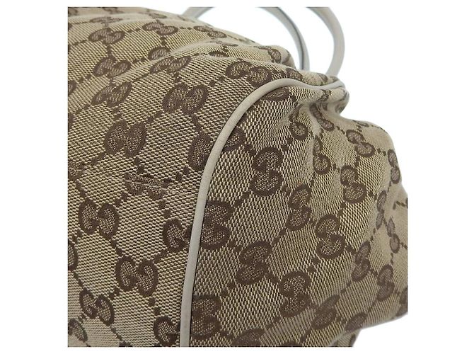 Borsa a mano in tela GG Gucci beige - vista 4