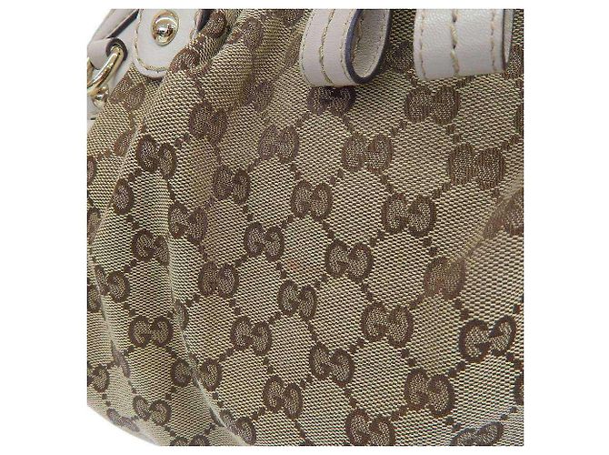 Borsa a mano in tela GG Gucci beige - vista 5