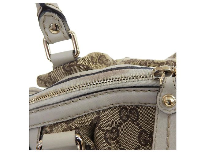 Borsa a mano in tela GG Gucci beige - vista 6