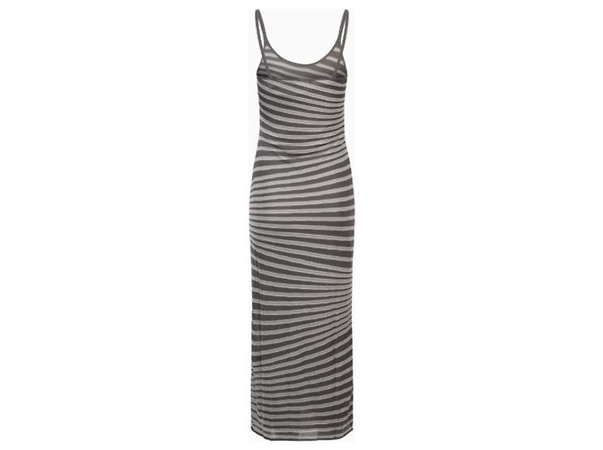 Armani Optic Line Kleid SS 2002 Schwarz Weiß - Ansicht 2