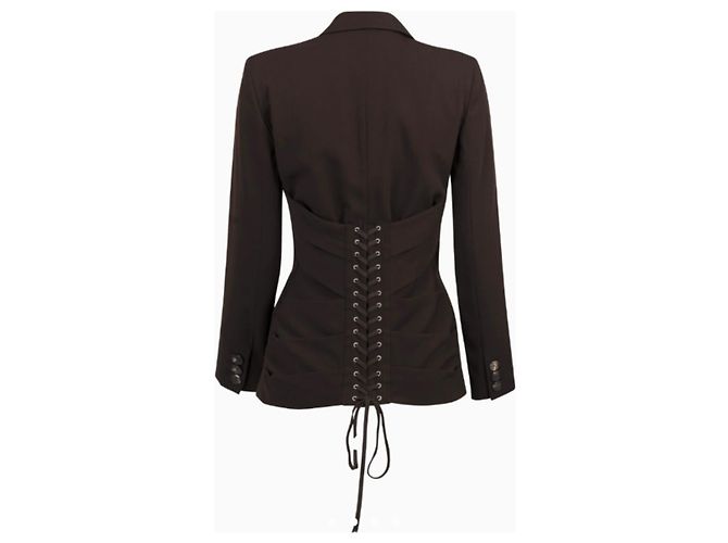 Jean Paul Gaultier Corset Tailor Jacke SS2004 Braun - Ansicht 2