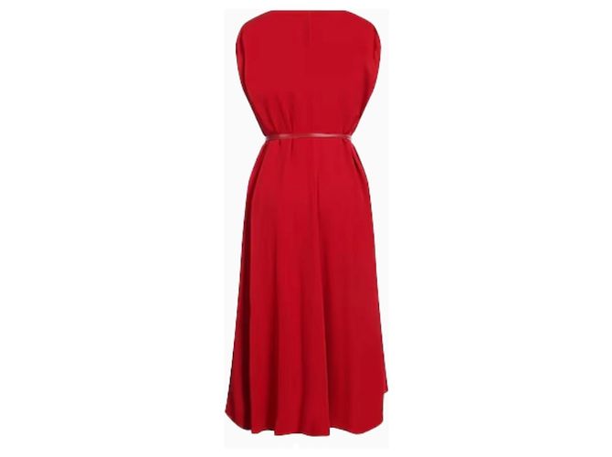 Valentino Kleid Drapé Red Rot - Ansicht 2