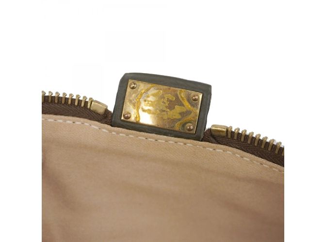 Hermès Borsa Tote Hermes Victoria 43 in verde oliva - vista 10