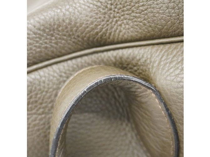 Hermès Borsa Tote Hermes Victoria 43 in verde oliva - vista 12