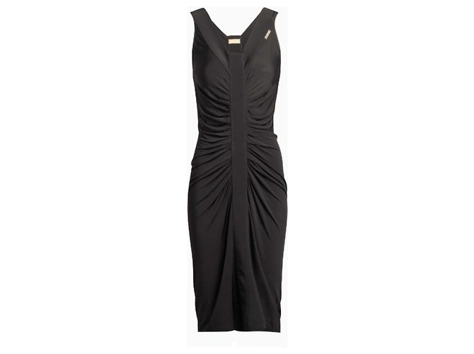 Asymmetrisches schwarzes Kleid John Galliano Drapé Obscur - Ansicht 2
