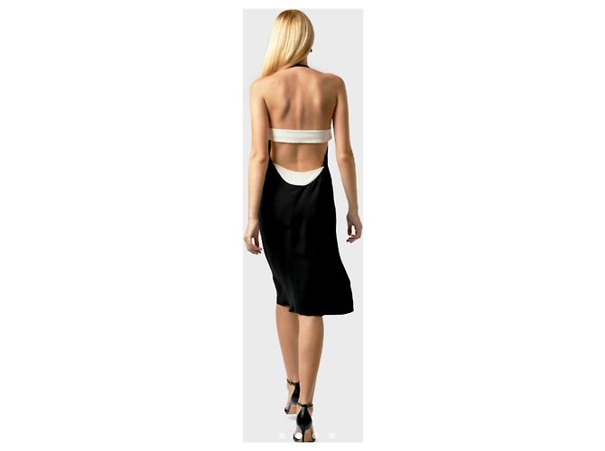 Balenciaga Black Echo Kleid schwarz Weiß - Ansicht 2