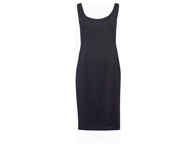 John Galliano Schwarzes Silhouette Kleid - Ansicht 2