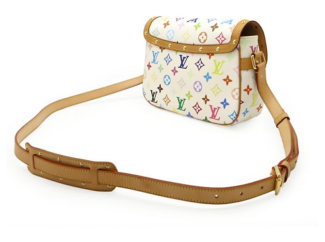 Louis Vuitton Monogram Multicolore Sologne Shoulder Bag White Multiple colors - view 3