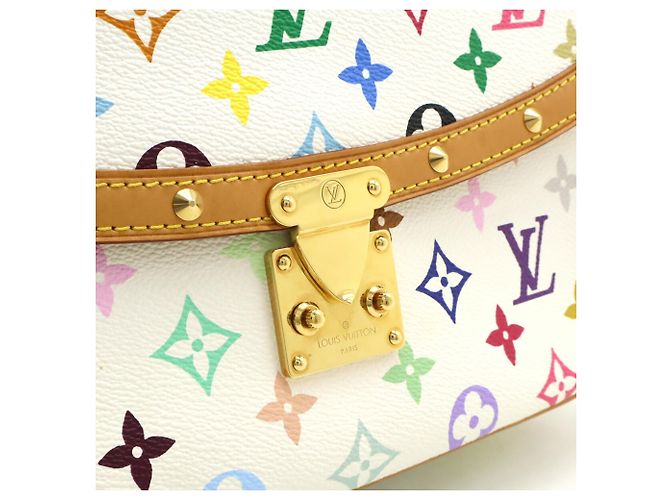 Louis Vuitton Monogram Multicolore Sologne Shoulder Bag White Multiple colors - view 9
