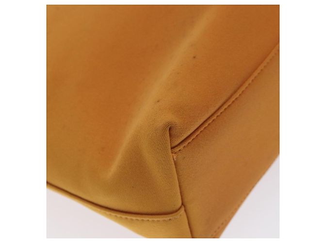 Borsa a spalla Salvatore Ferragamo in tela arancione Auth BA3239 - vista 16