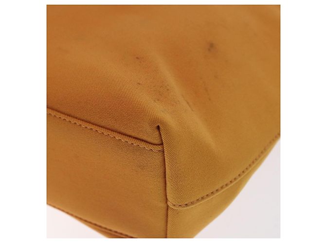 Borsa a spalla Salvatore Ferragamo in tela arancione Auth BA3239 - vista 9
