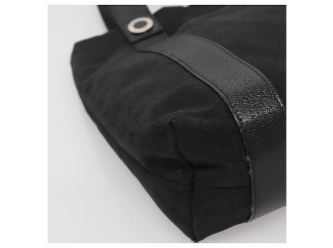 Bulgari Borsa Tote BVLGARI Logo Mania in tela nera e argento autentica bs27433 - vista 14