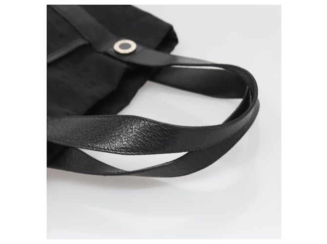 Bulgari Borsa Tote BVLGARI Logo Mania in tela nera e argento autentica bs27433 - vista 7