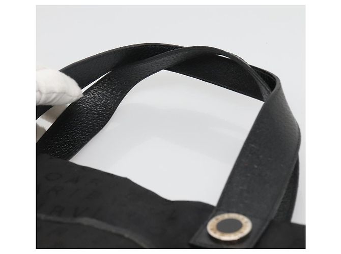 Bulgari Borsa Tote BVLGARI Logo Mania in tela nera e argento autentica bs27433 - vista 8