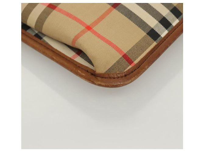 Autre Marque Borsa Clutch Document Nova Check di Burberrys in tela beige Auth BA3443 - vista 7