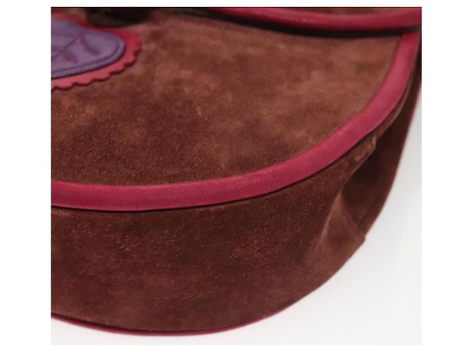 Bolsa de Ombro SAINT LAURENT em Camurça Marrom Auth BA3599 - vista 14