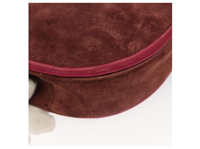 Bolsa de Ombro SAINT LAURENT em Camurça Marrom Auth BA3599 - vista 15